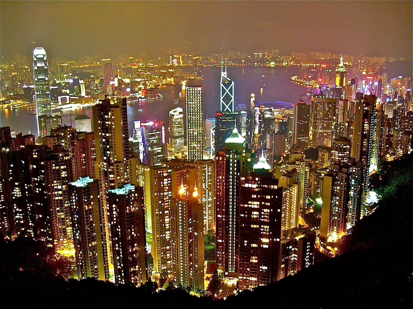 Hong Kong skyline viewed from Victoria Peak